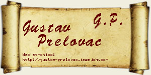 Gustav Prelovac vizit kartica